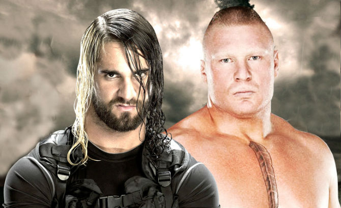 Seth Rollins e Brock Lesnar