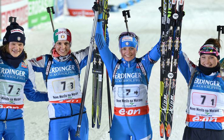 Biathlon Mondiali 2015, Italia terza nella Staffetta Femminile