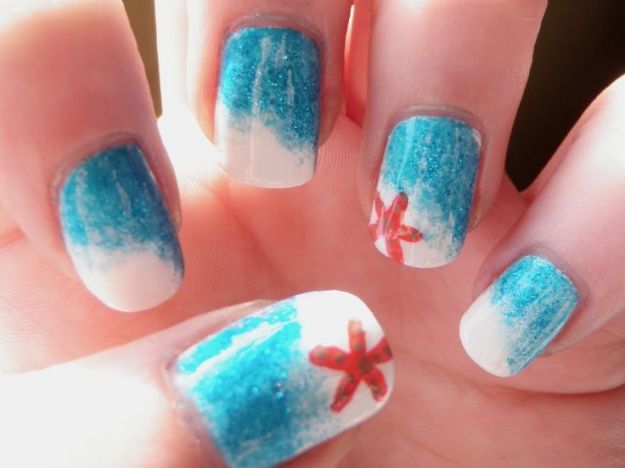 Nail Art Mare Nail Art Estate 2015: Onde del Mare