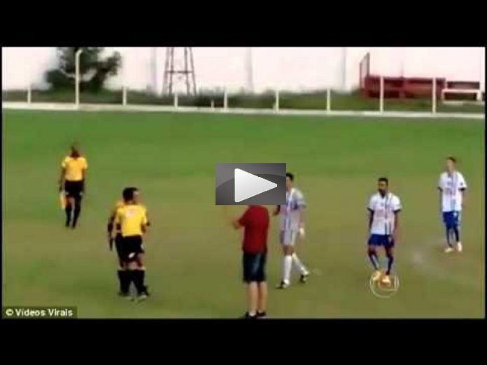video-brasile Brasile, Arbitro Estrae Pistola in Campo (Video)