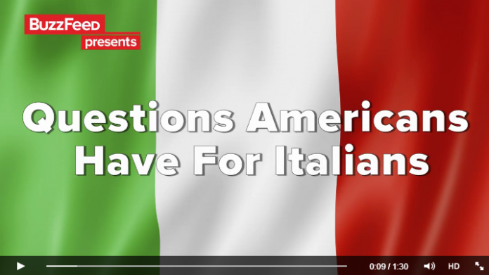 Questions American Have For italians (Video) Le Domande che gli Americani farebbero agli Italiani