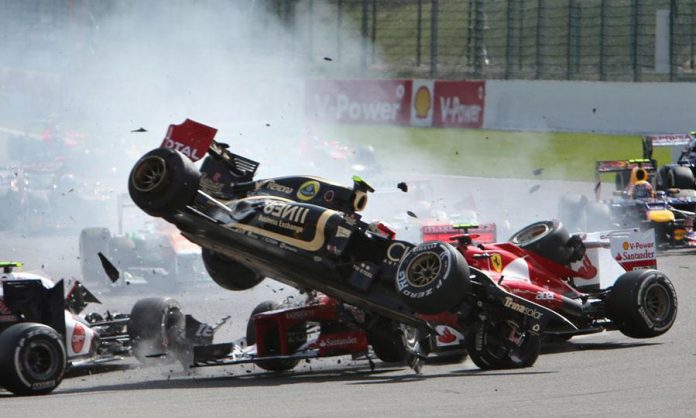 grosjean-formula-1-incidente Incidente Romain Grosjean Gp Russia 2015 Formula 1 (Video)
