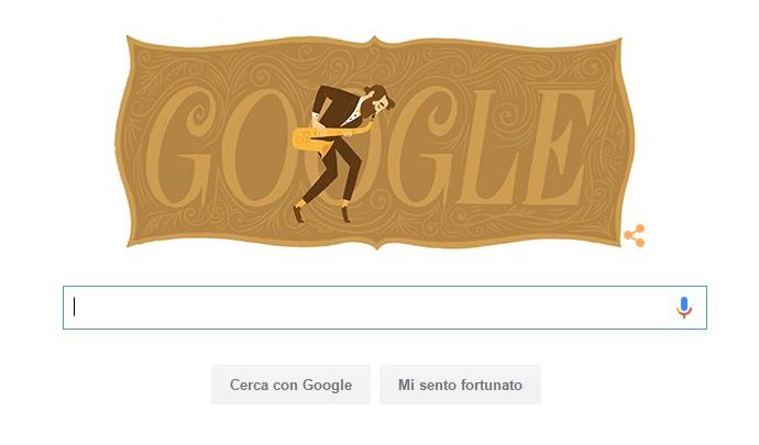 Google Doodle di oggi 6 novembre dedicato a Adolphe Sax