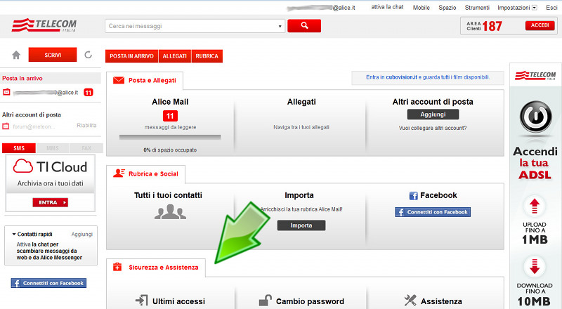 Non Riesco Ad Entrare In Alice Mail