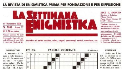 Photo of La settimana Enigmistica N. 4406 dell’1 Settembre 2016