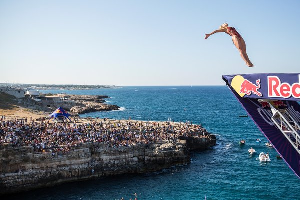Lysanne Richard - Action Red Bull Cliff Diving, Tuffi Polignano a Mare: Diretta Tv e Streaming Gratis