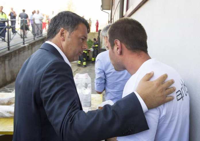 Premier Renzi visits earthquake area Renzi ad Amatrice: