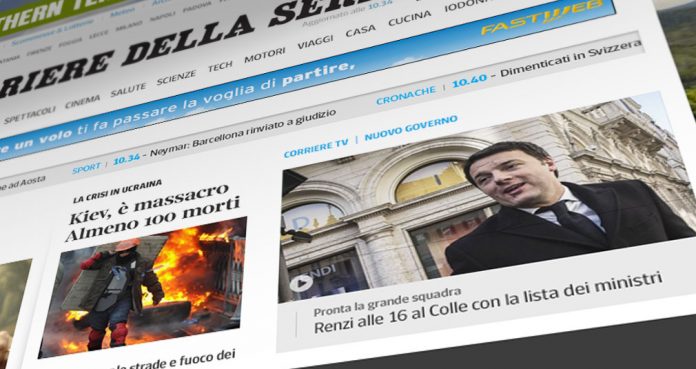 corriere della sera Corriere.it a Pagamento: Crollo di Visite, i Giornali Concorrenti Ringraziano