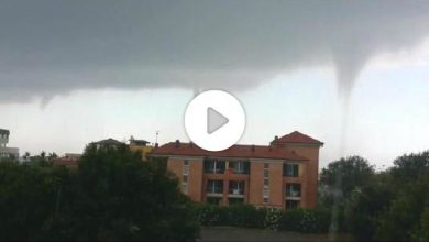 Photo of Maltempo Pisa, Video tre Trombe Marine si abbattono sulla città