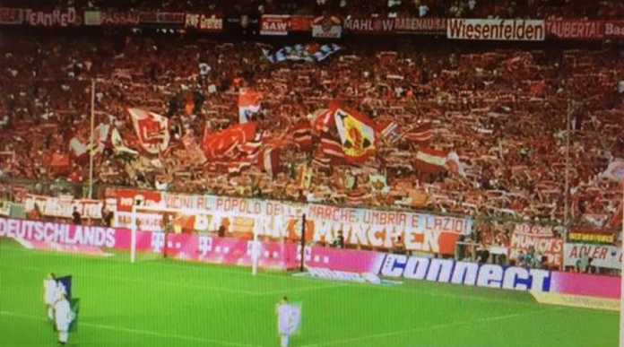 terremoto-centro-italia-striscione-tifosi-bayern-monaco Striscione Tifosi Bayern Monaco per Terremoto Centro Italia (Foto)