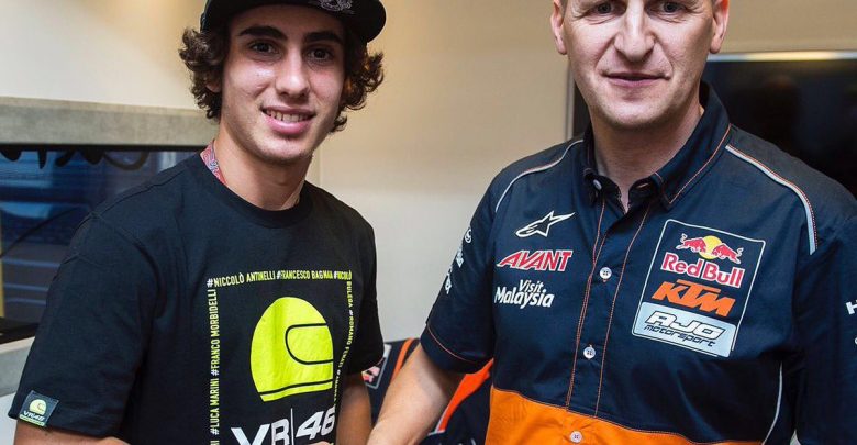 Moto3, Antonelli con Red Bull KTM Ajo dal 2017