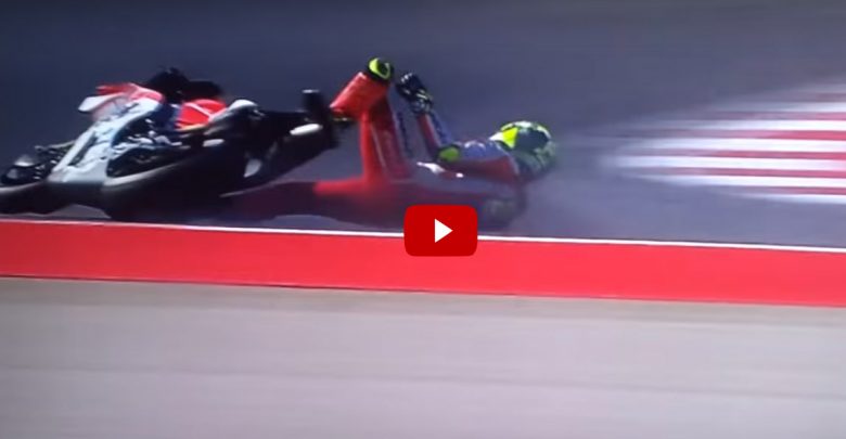 Caduta Iannone durante il MotoGp di Misano 2016 (Video)