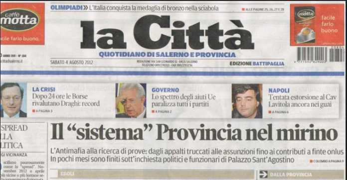 la-città-salerno Il Centro e La Città Salerno venduti dal Gruppo Espresso: chi li ha comprati?