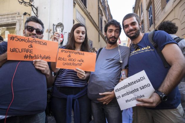 Roma, protesta contro il Fertility Day Fertility Day, proteste a Roma: chieste dimissioni della Lorenzin