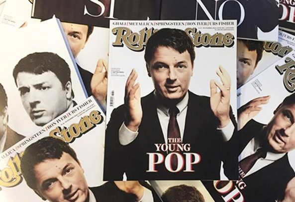 Renzi in copertina su Rolling Stone: definito "The Young Pop"