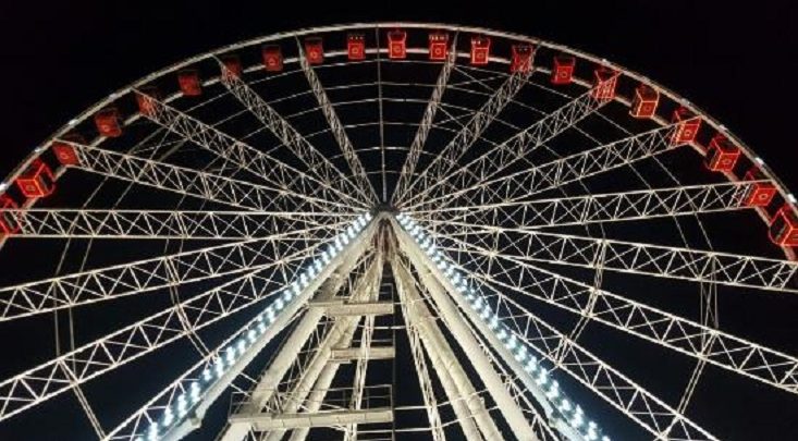 Ruota panoramica Salerno, quanto costa cenare lassù