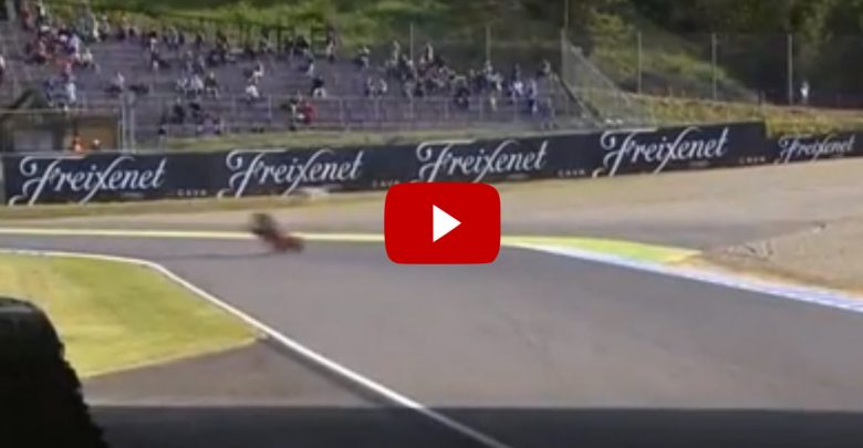 Caduta Pedrosa durante le prove libere MotoGp Motegi (Video)