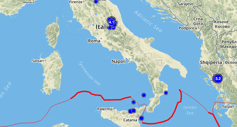 Lista Terremoti INGV in Tempo Reale, le scosse di oggi (15 ottobre 2016)