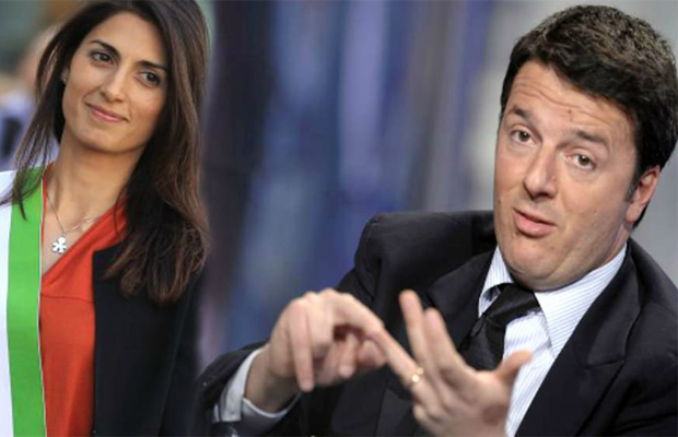 Incontro tra Renzi e Raggi, stretta di mano alla Fao