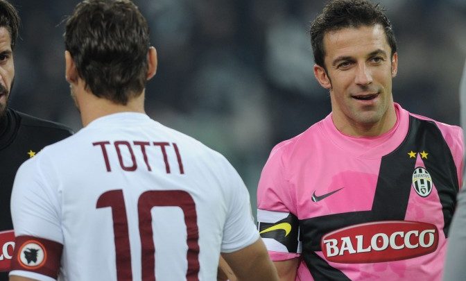 Auguri Francesco Totti ad Alessandro Del Piero (Video)