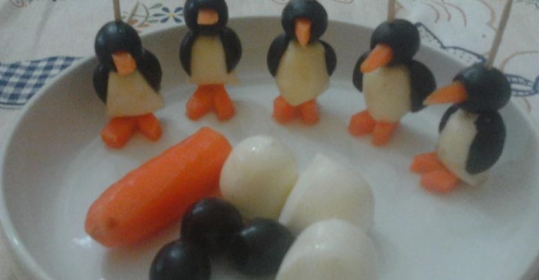 Ricette di Natale, Antipasti: Spiedini di Pinguini