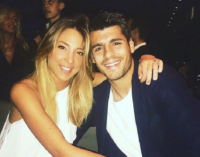 alvaro-morata-e-fidanzata Alvaro Morata proposta di matrimonio ad Alice Campello (Video)