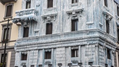 Photo of Palazzo Ghiacciato a Milano, zona Moscova: è una pubblicità