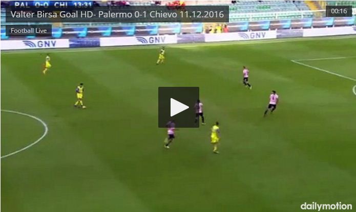 palermo-chievo-birsa-gol Video Gol Palermo-Chievo 0-2 Highlights, Sintesi e Tabellino