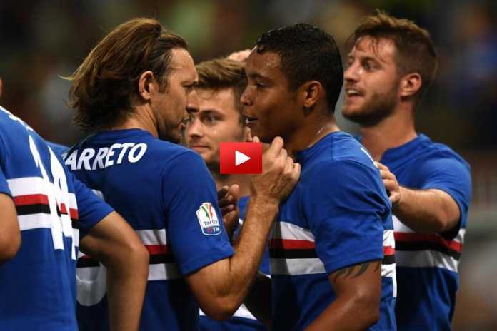 sampdoria-esultanza Video Gol Sampdoria-Torino 2-0 Highlights, Sintesi e Tabellino