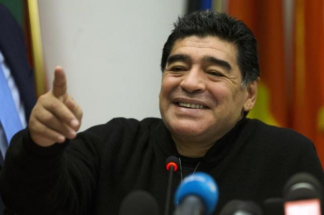 Maradona al San Carlo Maradona al San Carlo di Napoli per lo spettacolo di Alessandro Siani