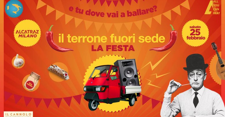 Milano, all'Alcatraz Festa del Terrone fuori sede: Data, Programma e Biglietti