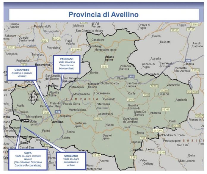 camorra irpinia mappa Camorra in Irpinia, la mappa della Direzione Investigativa Antimafia 1