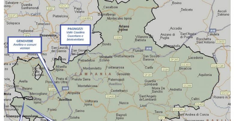 Camorra in Irpinia, la mappa della Direzione Investigativa Antimafia 1