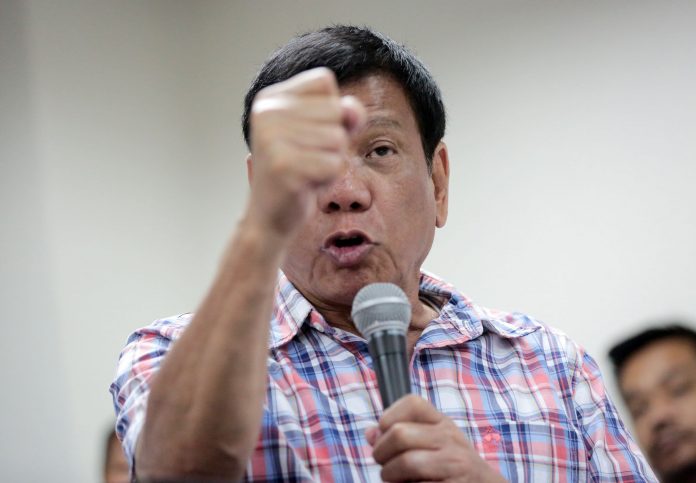 duterte Filippine, Presidente Duterte: