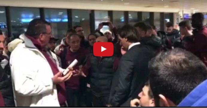 Trapani-Salernitana 1-0, Contestazione Tifosi all’Aeroporto (Video)