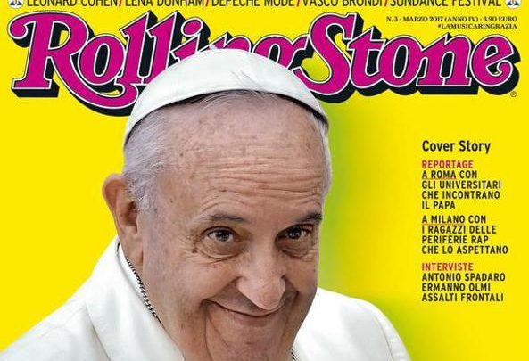 Papa Francesco su Rolling Stone come una Rockstar