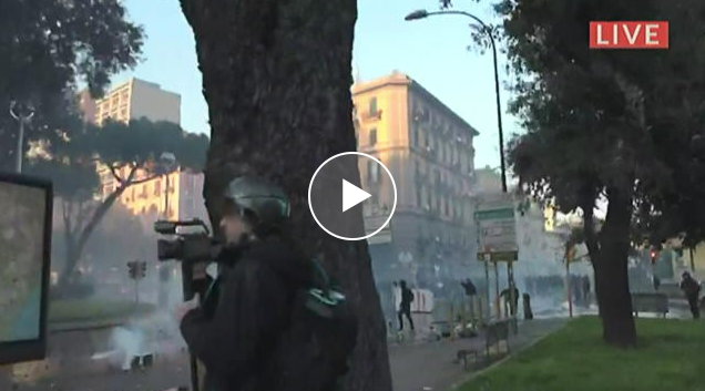 Matteo Salvini a Napoli, Scontri al Corteo | Video
