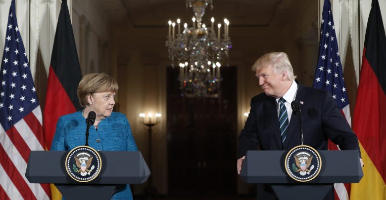Trump e Merkel primo incontro ufficiale