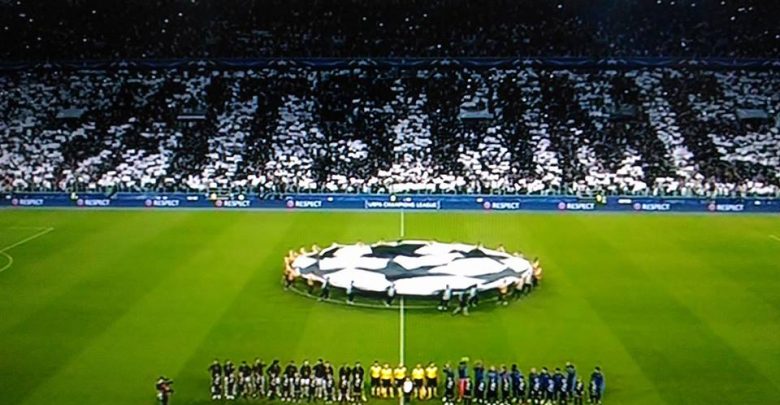 coreografia juventus stadium stasera