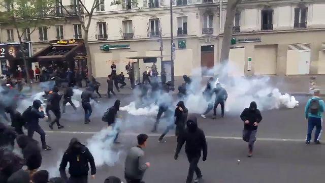 Scontri Parigi Elezioni Francia