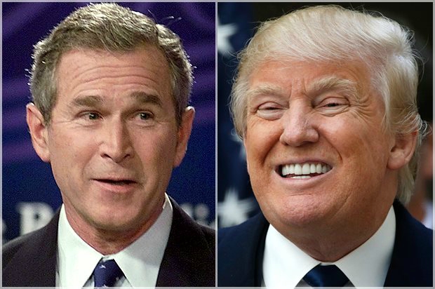 Bush Trump Retorica del bene e del male