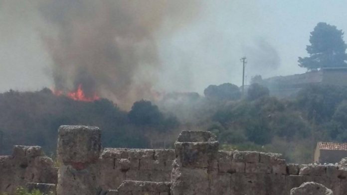 Incendio Palermo Zona Archeologica Himera