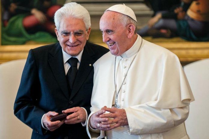 Mattarella e Papa Francesco