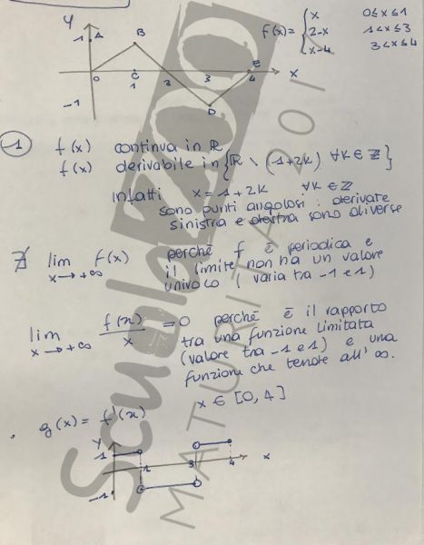 Seconda prova Maturità 2017, Matematica: Soluzioni problemi