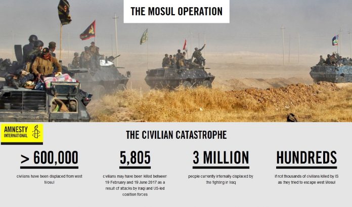 Mosul Newsly Amnesty battaglia civili uccisi