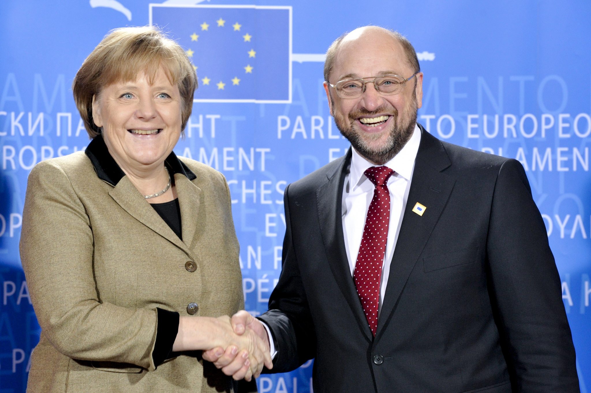 Angela MERKEL, Martin SCHULZ.