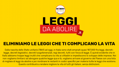 Photo of Leggidaabolire.it, il sito del M5S per le leggi da cancellare