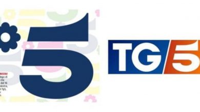 Photo of Nuovo Logo Canale 5 e TG 5 dal 16 aprile (Foto)