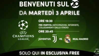 Photo of Juventus – Real Madrid in chiaro sul canale 20: nasce Mediaset Champions