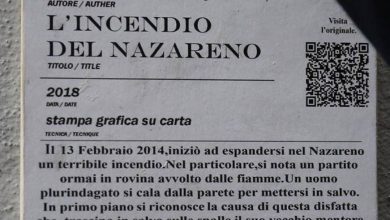 Photo of Nuova opera di Sirante vicino la sede del PD a Largo del Nazzareno